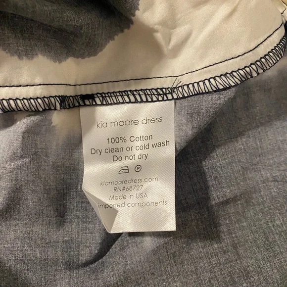 Kia Moore Floral Maxi Dress 100% Cotton Size M Made in the USA NWT - Picture 5 of 5